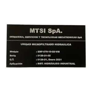 Placas de inventario para empresas
