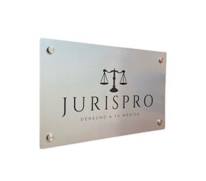 Placa corporativa institucional